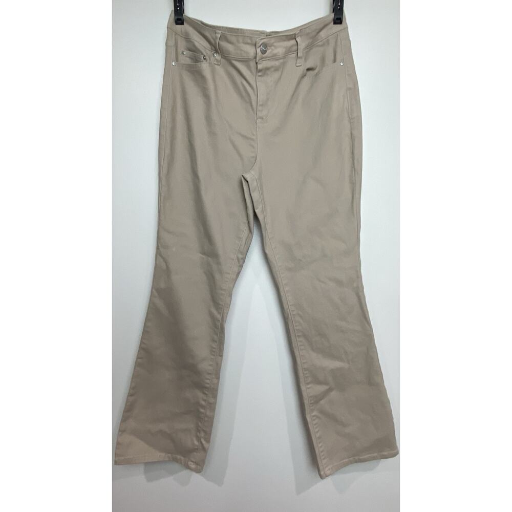 Tailormade Pants Women’s Sz 12 Stretch Khaki Tan Casual Chino Preowned GUC
